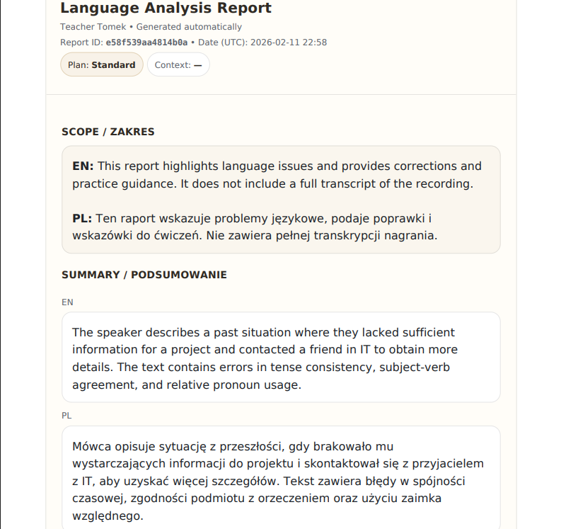 Przykładowy raport 1